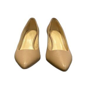 Michael Kors Women's Beige Leather "Dorothy" Flex Pumps Size 6 Excellent $178